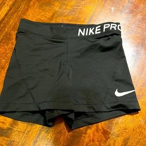 XS black Nike Pro women’s compression shorts